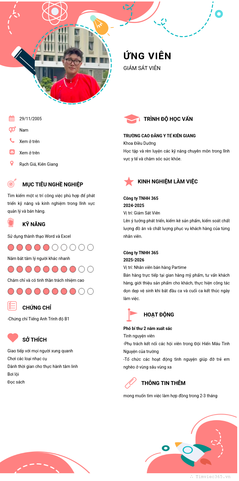 CV ứng viên