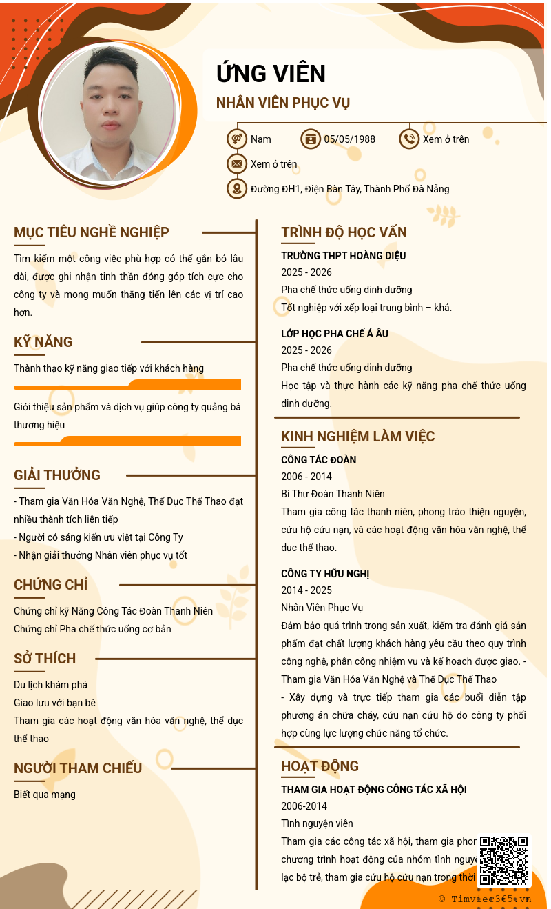 CV ứng viên