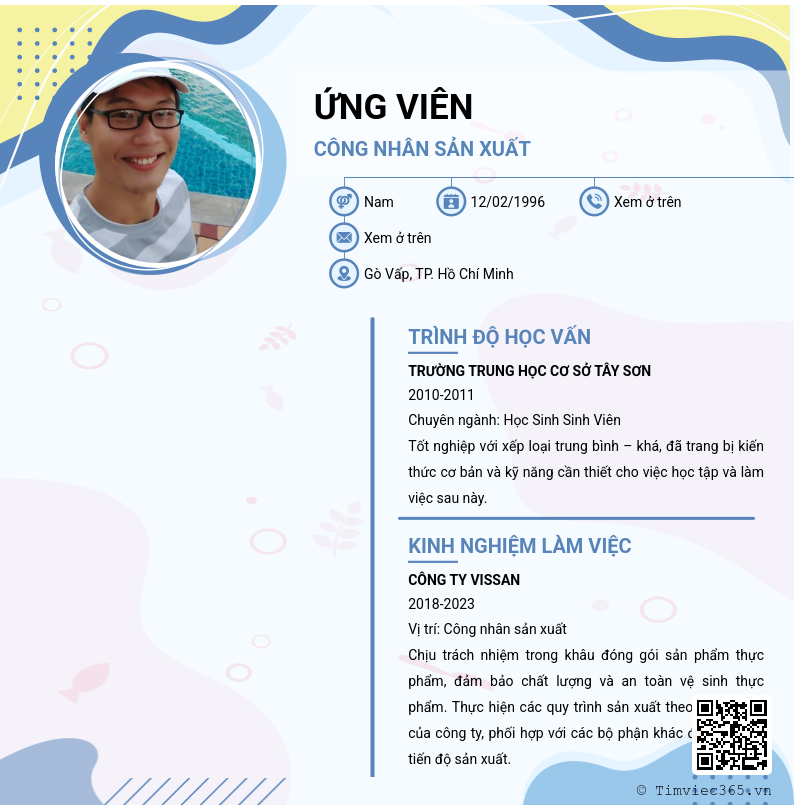CV ứng viên