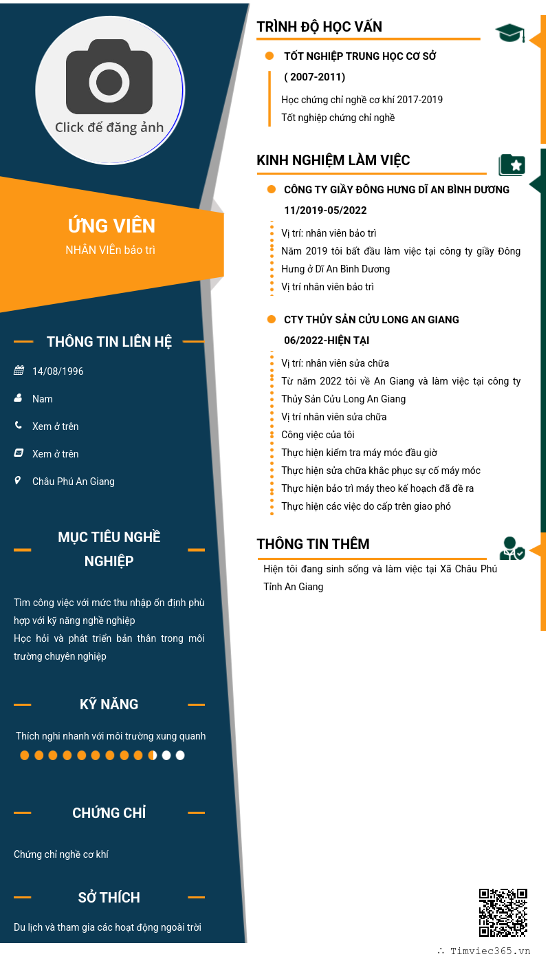 CV ứng viên