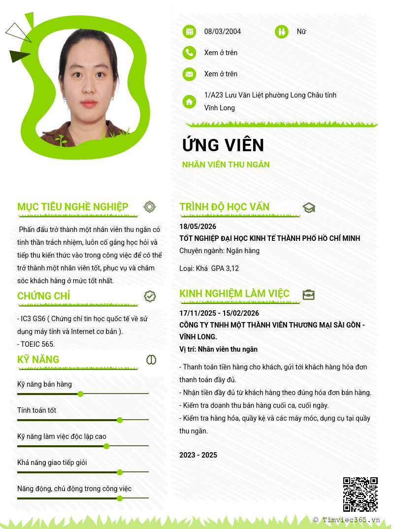 CV ứng viên