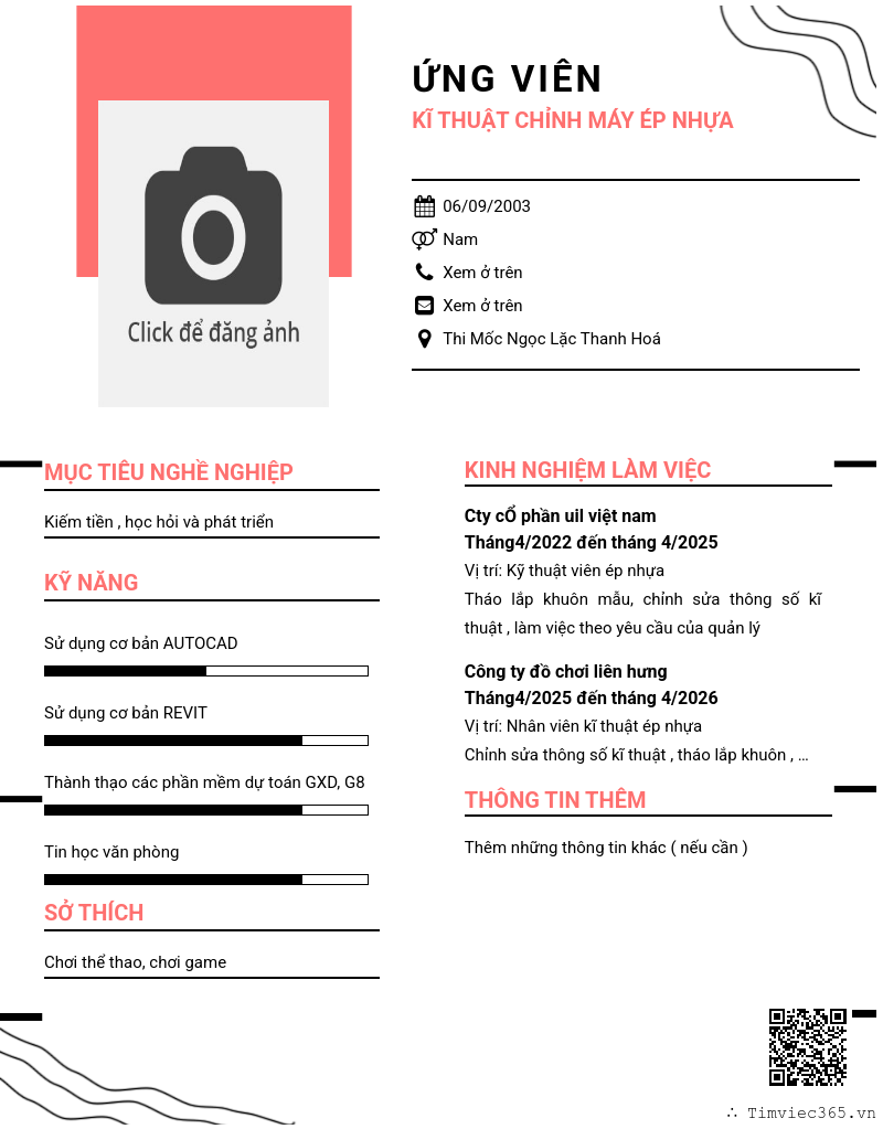 CV ứng viên