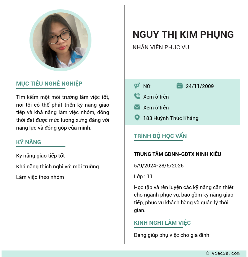 CV ứng viên