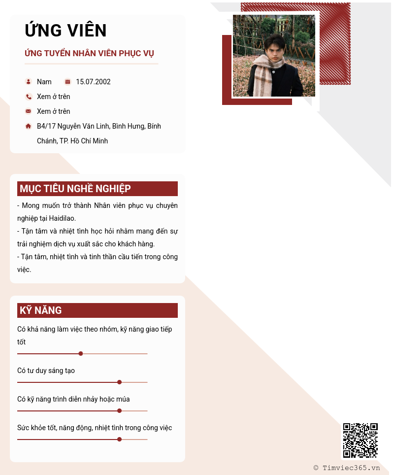 CV ứng viên