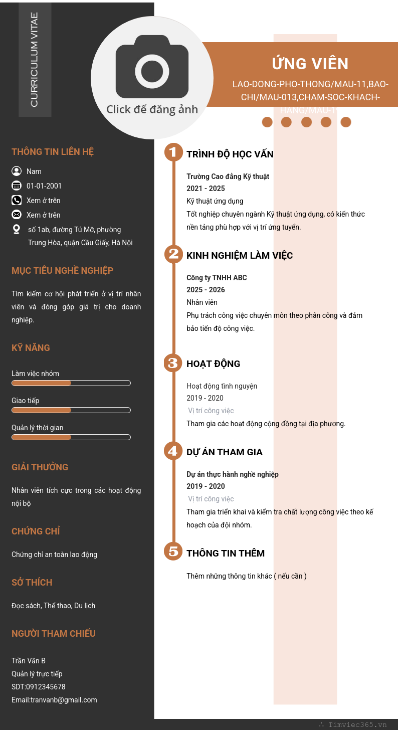 CV ứng viên