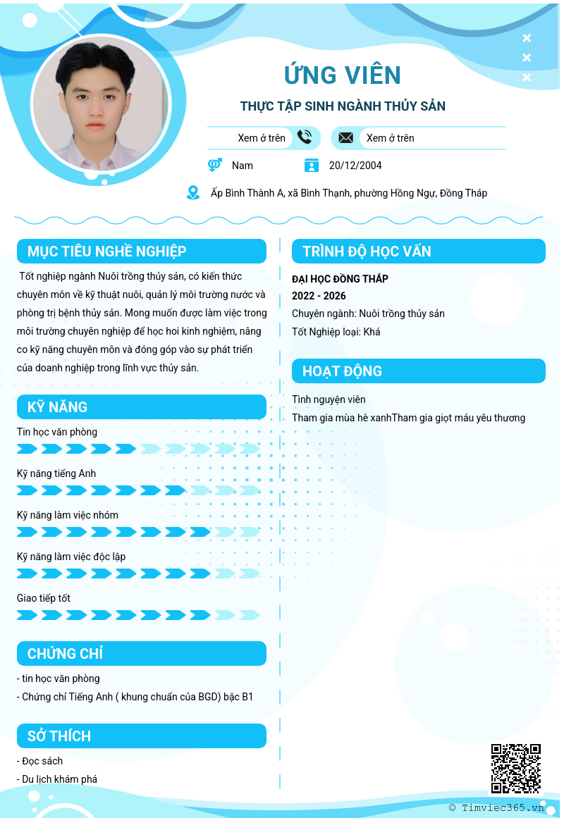 CV ứng viên