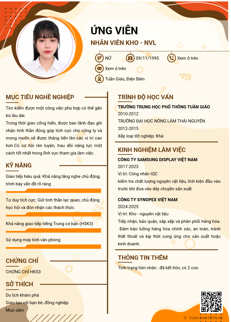 CV ứng viên