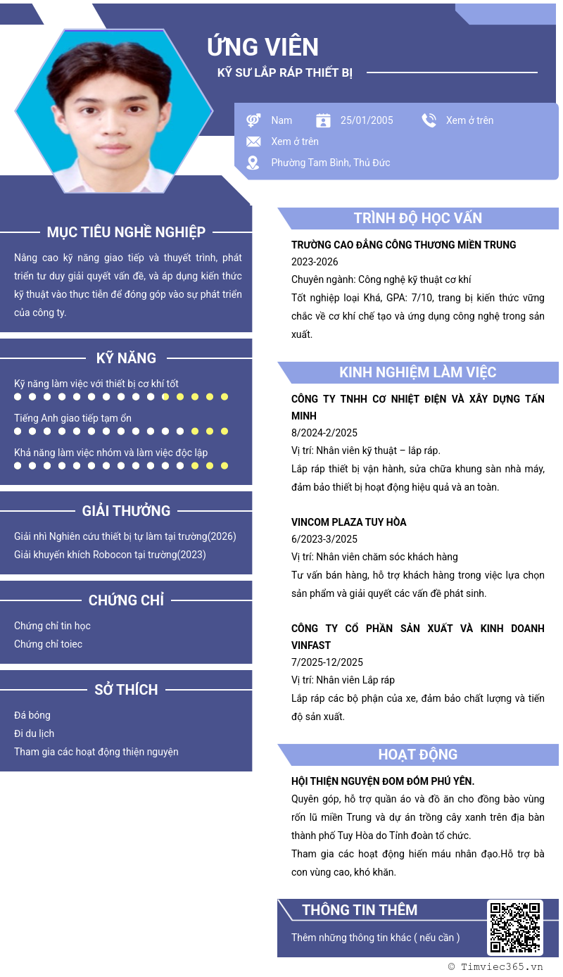 CV ứng viên