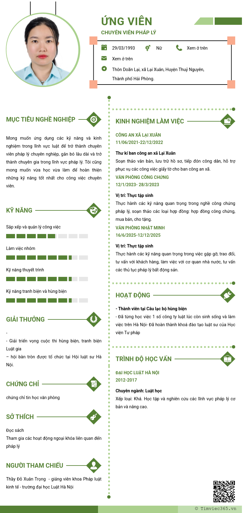 CV ứng viên