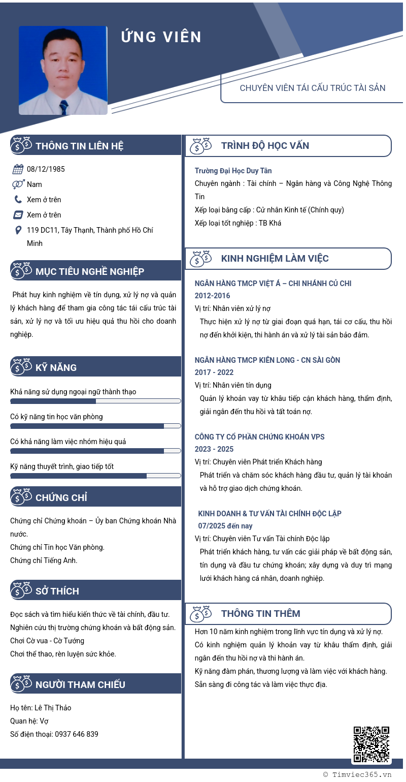 CV ứng viên