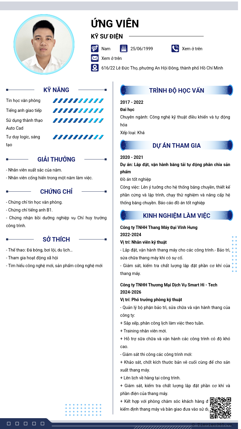 CV ứng viên