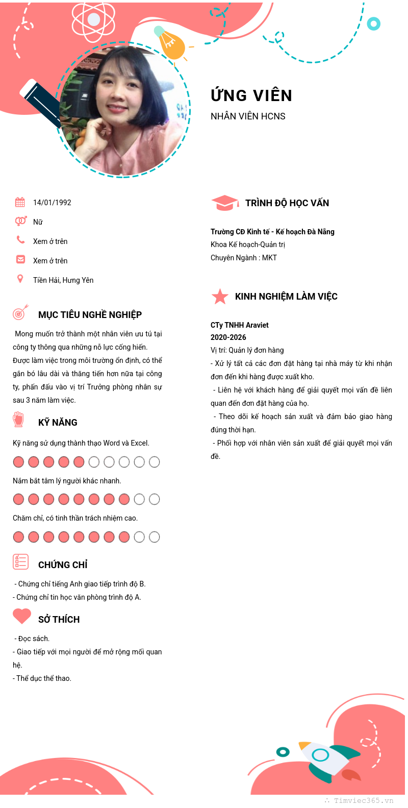 CV ứng viên