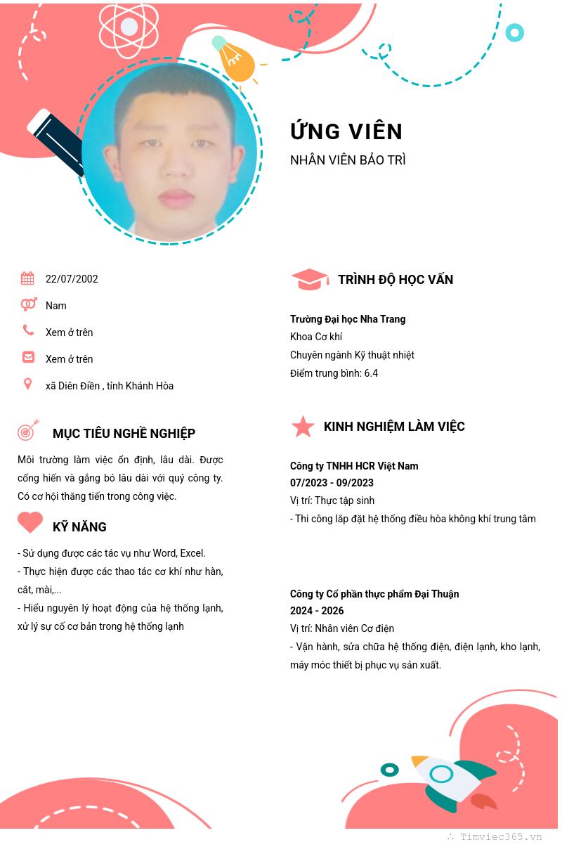 CV ứng viên