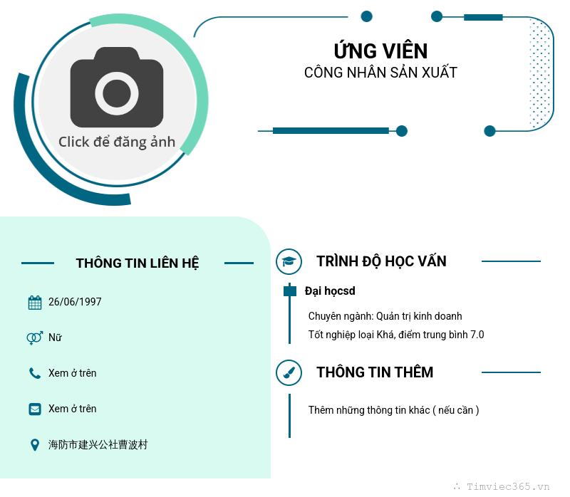 CV ứng viên
