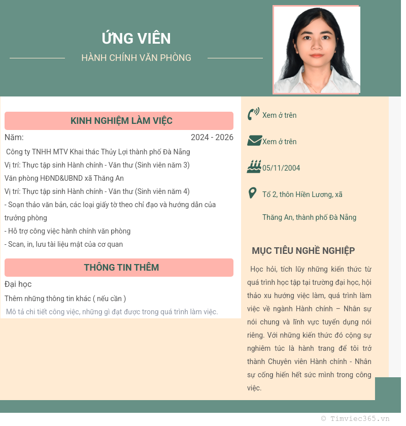CV ứng viên