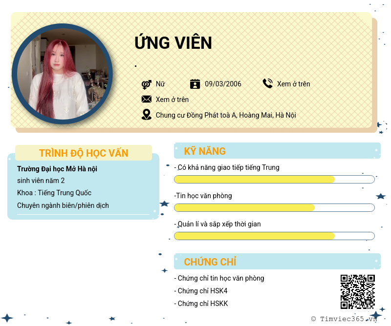 CV ứng viên