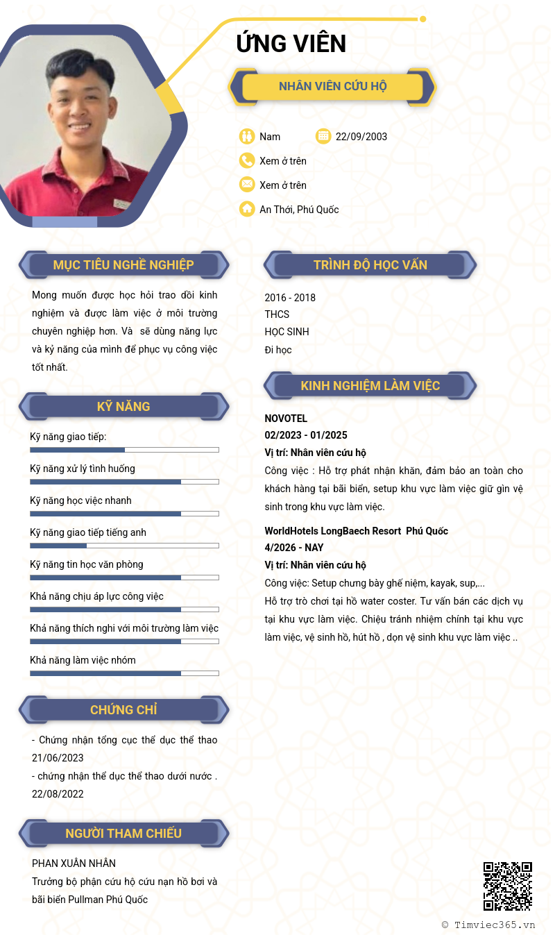 CV ứng viên