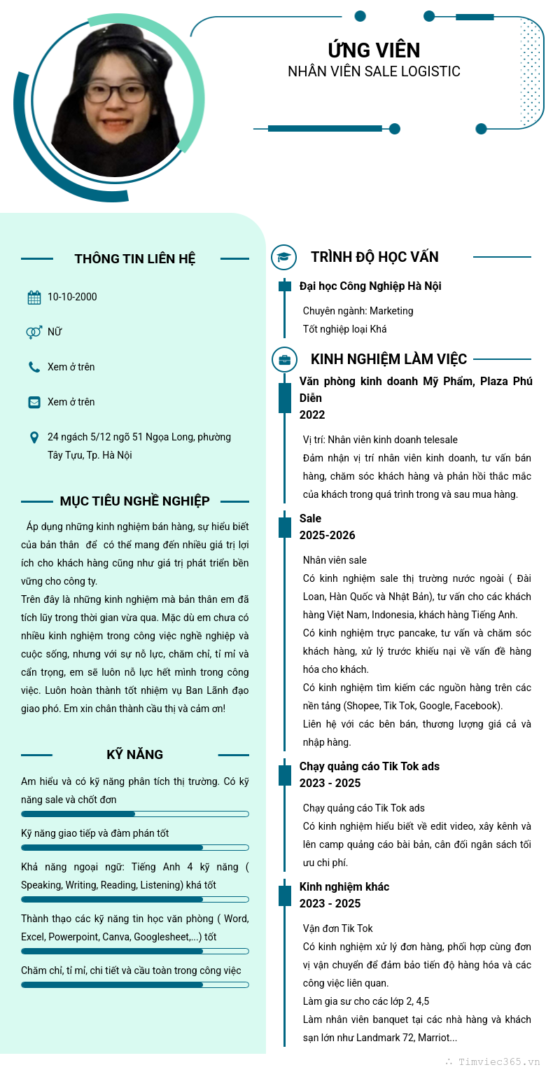 CV ứng viên
