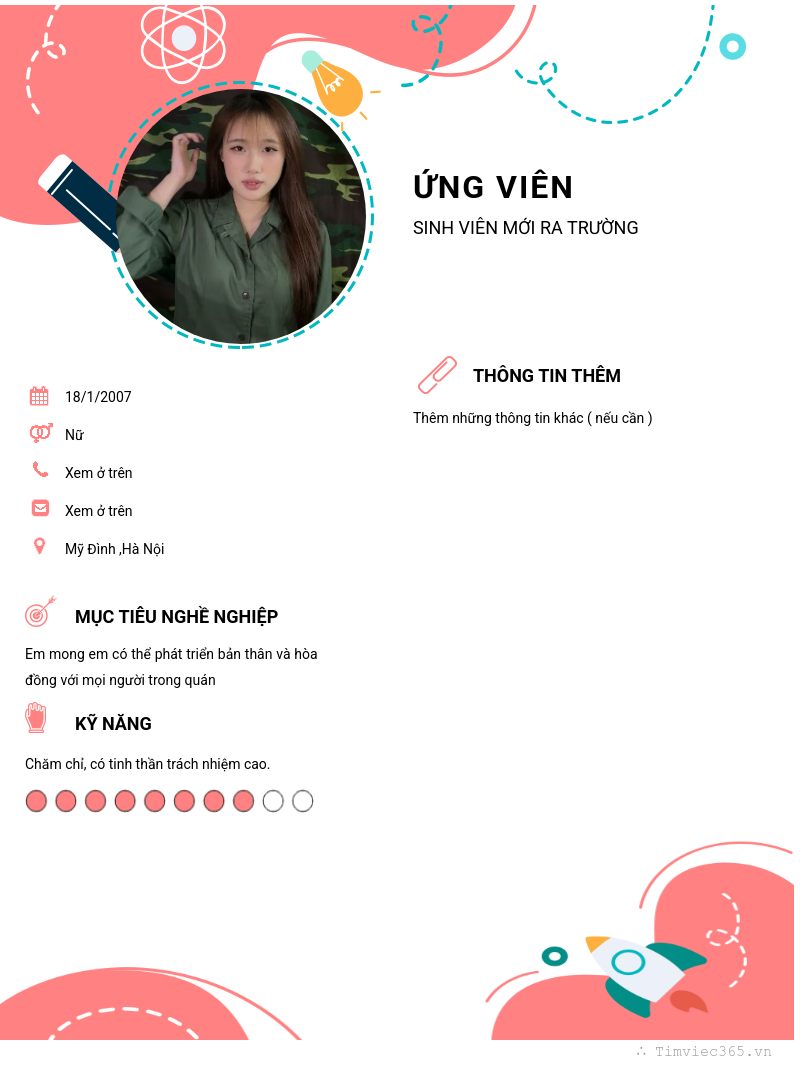 CV ứng viên