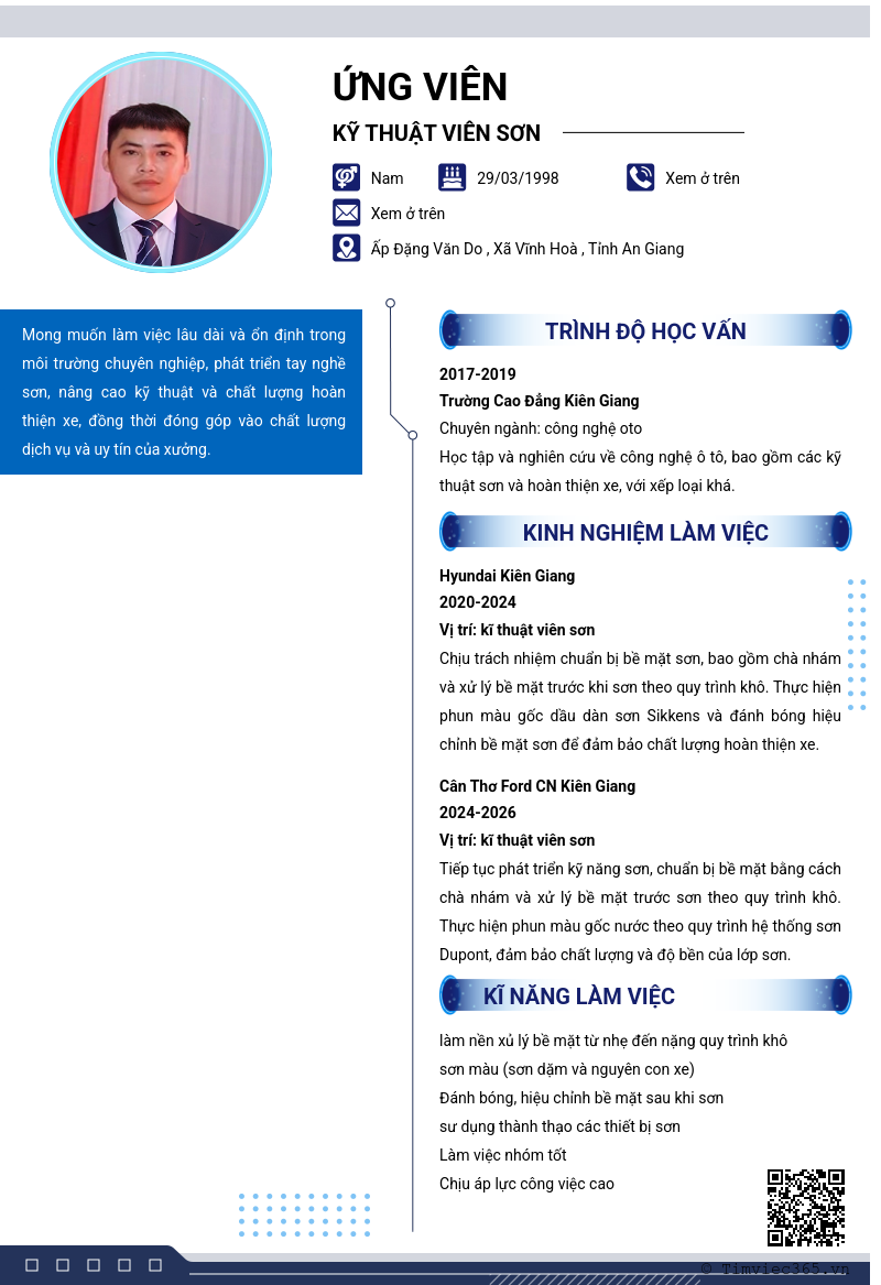 CV ứng viên
