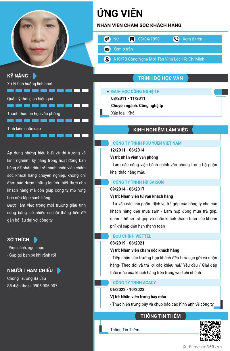 CV ứng viên