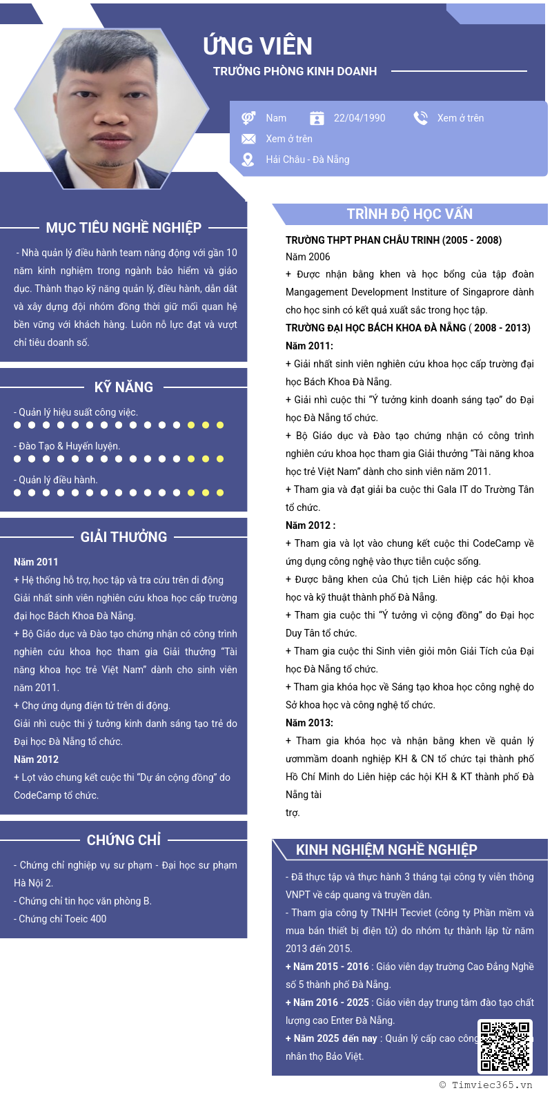 CV ứng viên