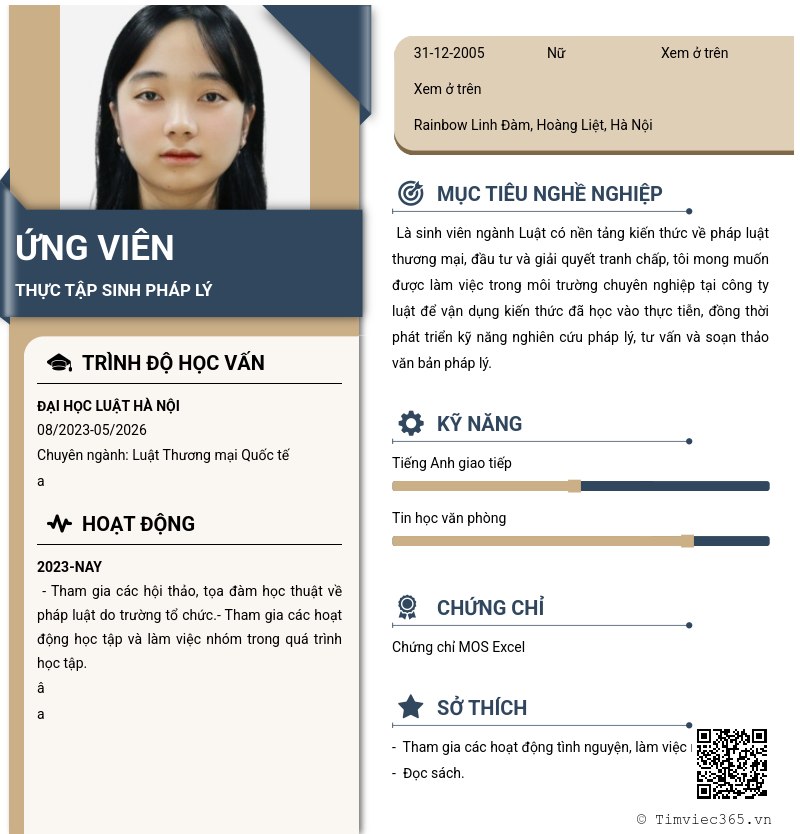 CV ứng viên