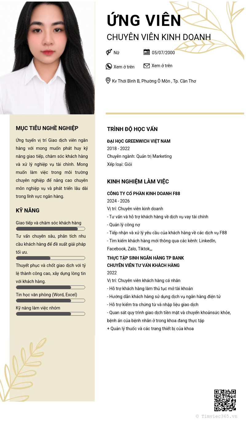 CV ứng viên