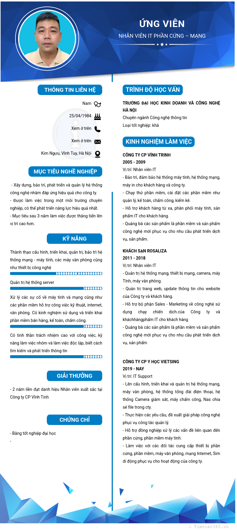 CV ứng viên