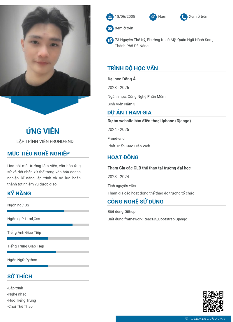 CV ứng viên