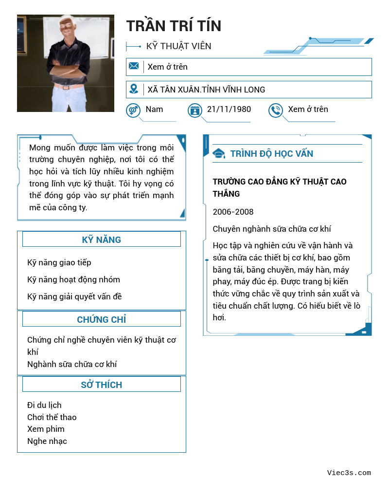CV ứng viên