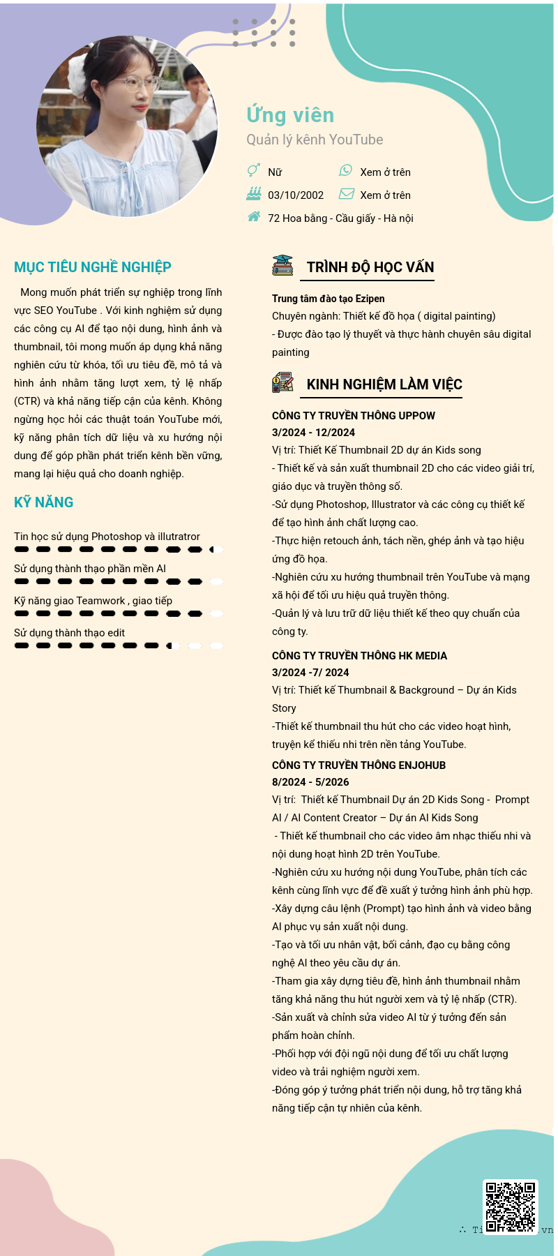 CV ứng viên