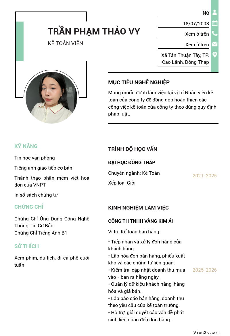 CV ứng viên
