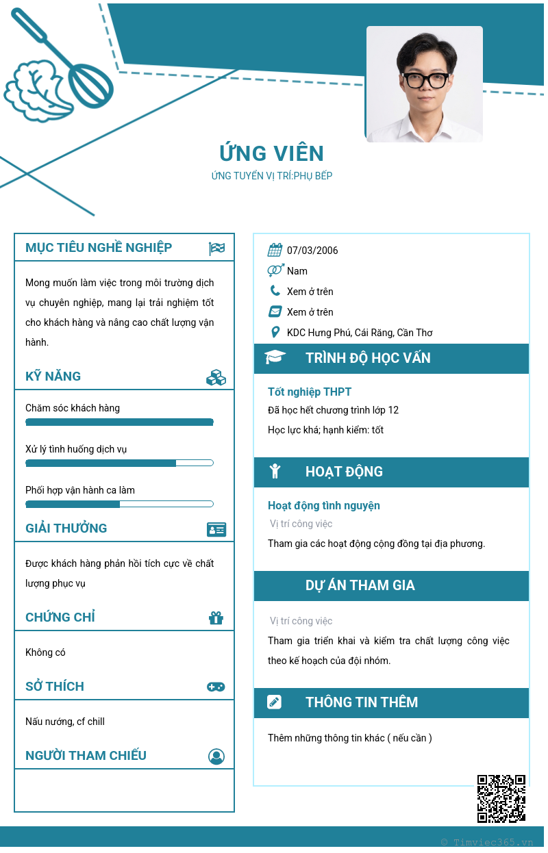 CV ứng viên