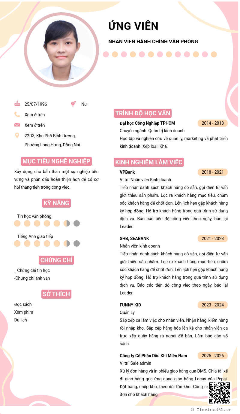 CV ứng viên