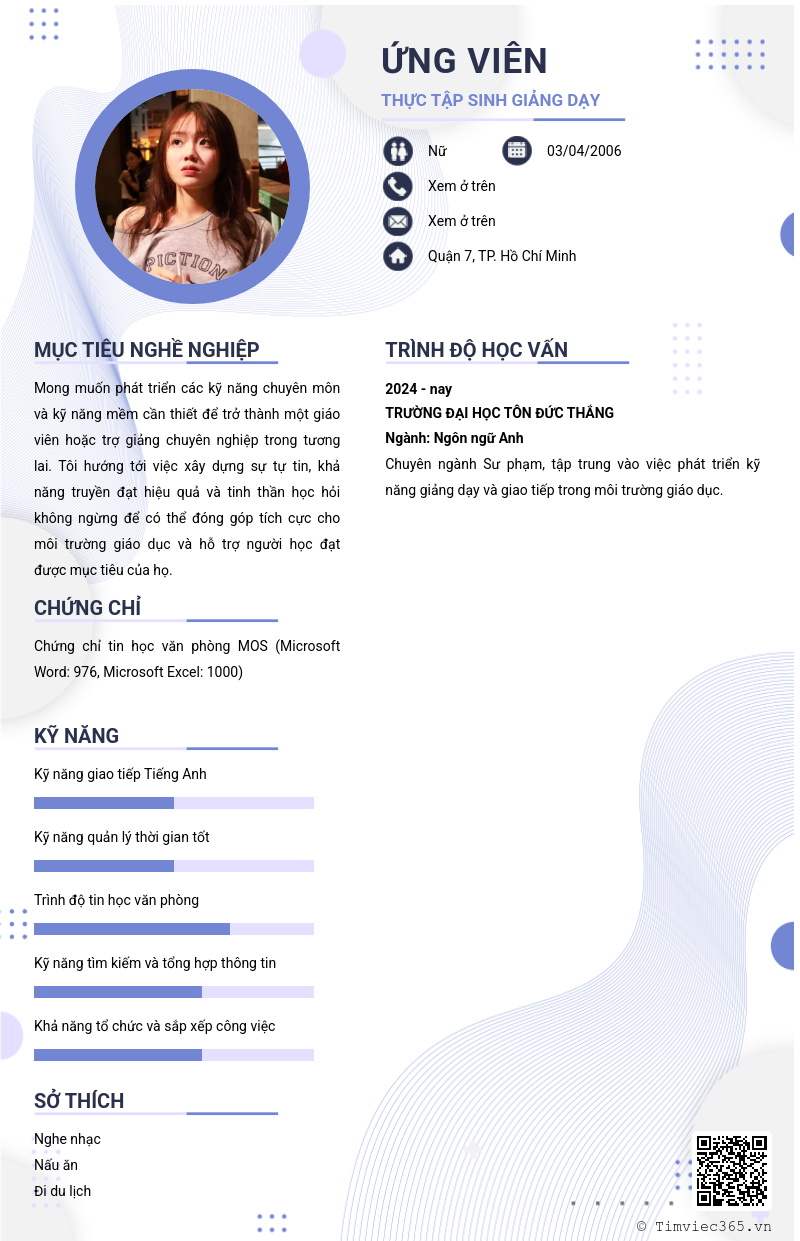 CV ứng viên