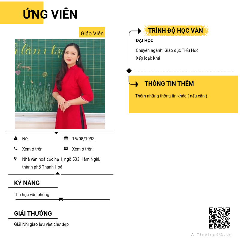 CV ứng viên