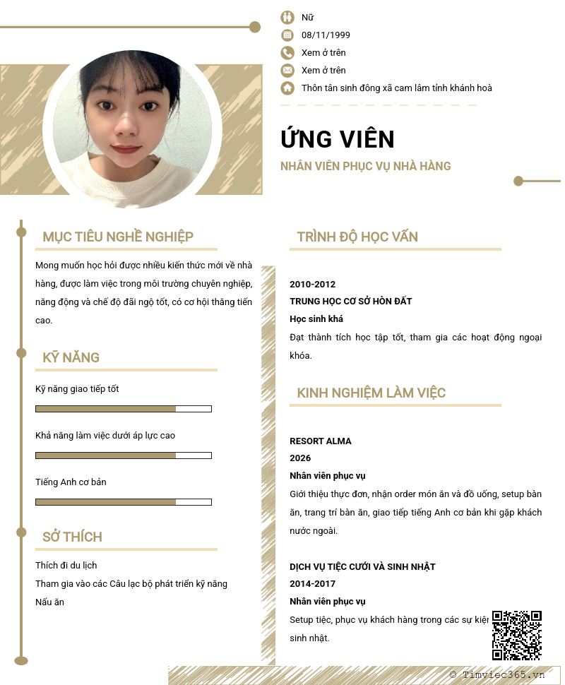 CV ứng viên