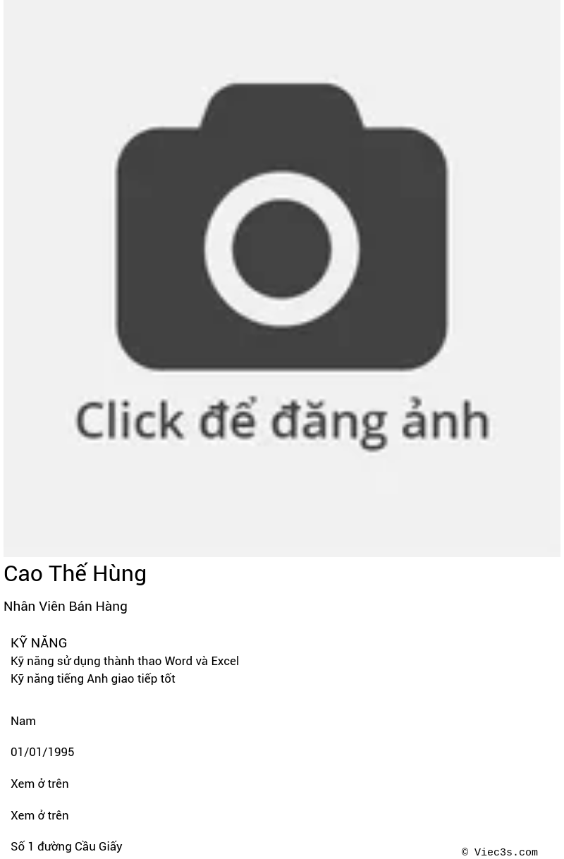 CV ứng viên