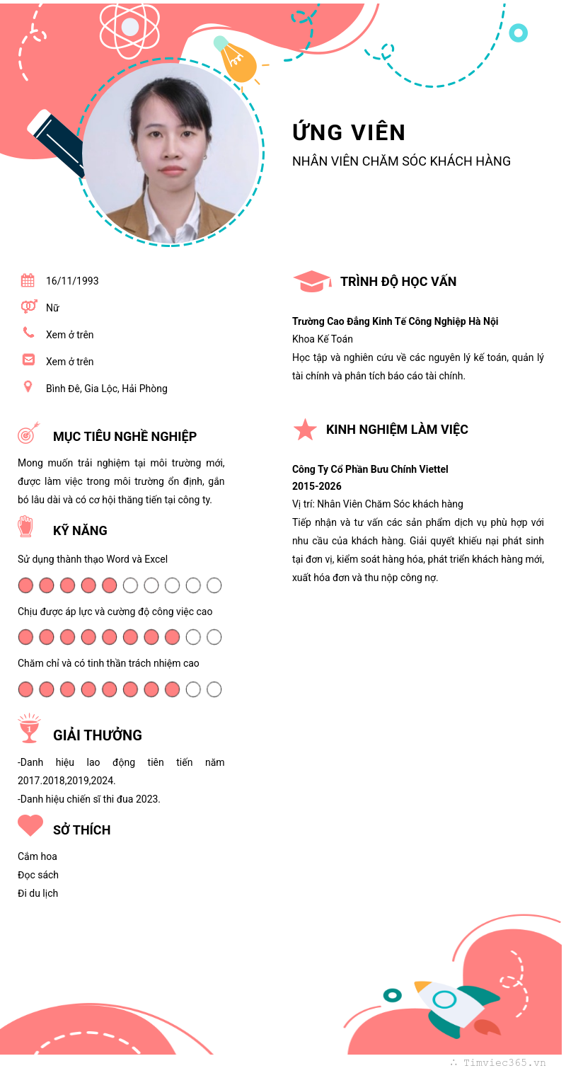 CV ứng viên