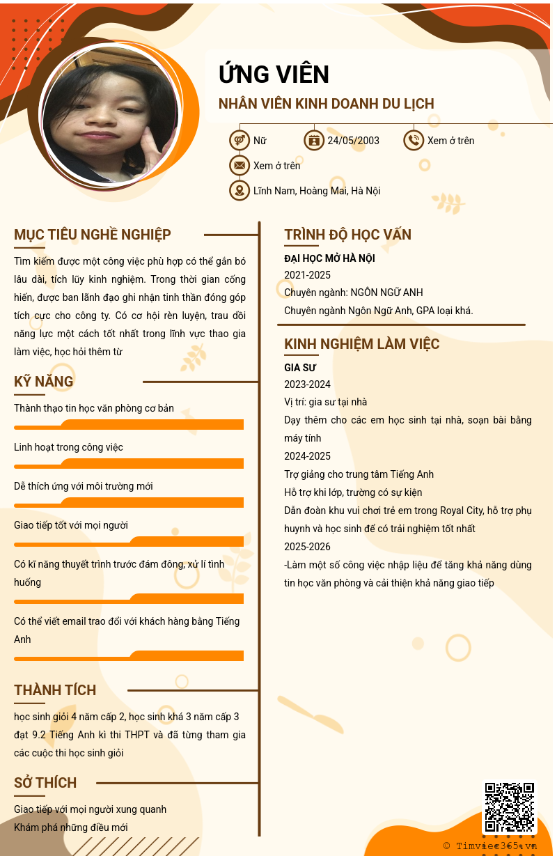 CV ứng viên