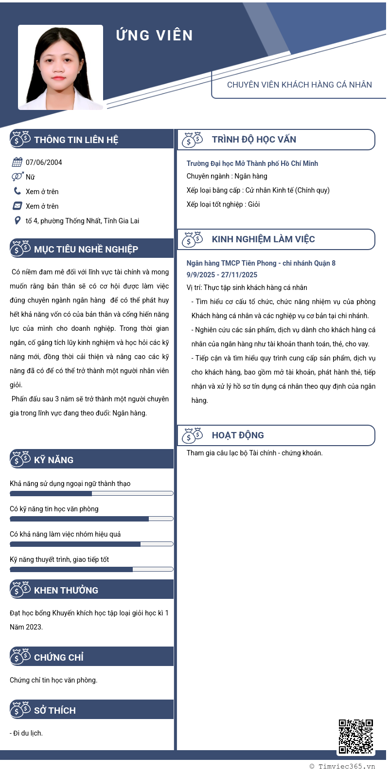CV ứng viên