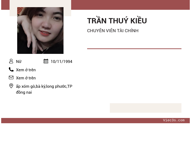 CV ứng viên