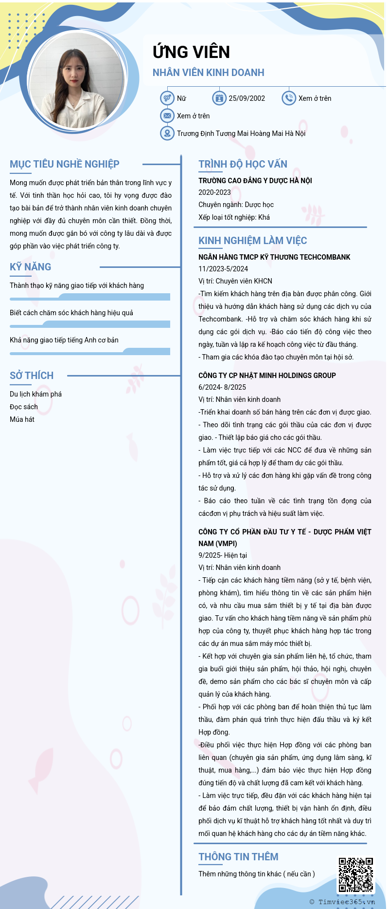 CV ứng viên
