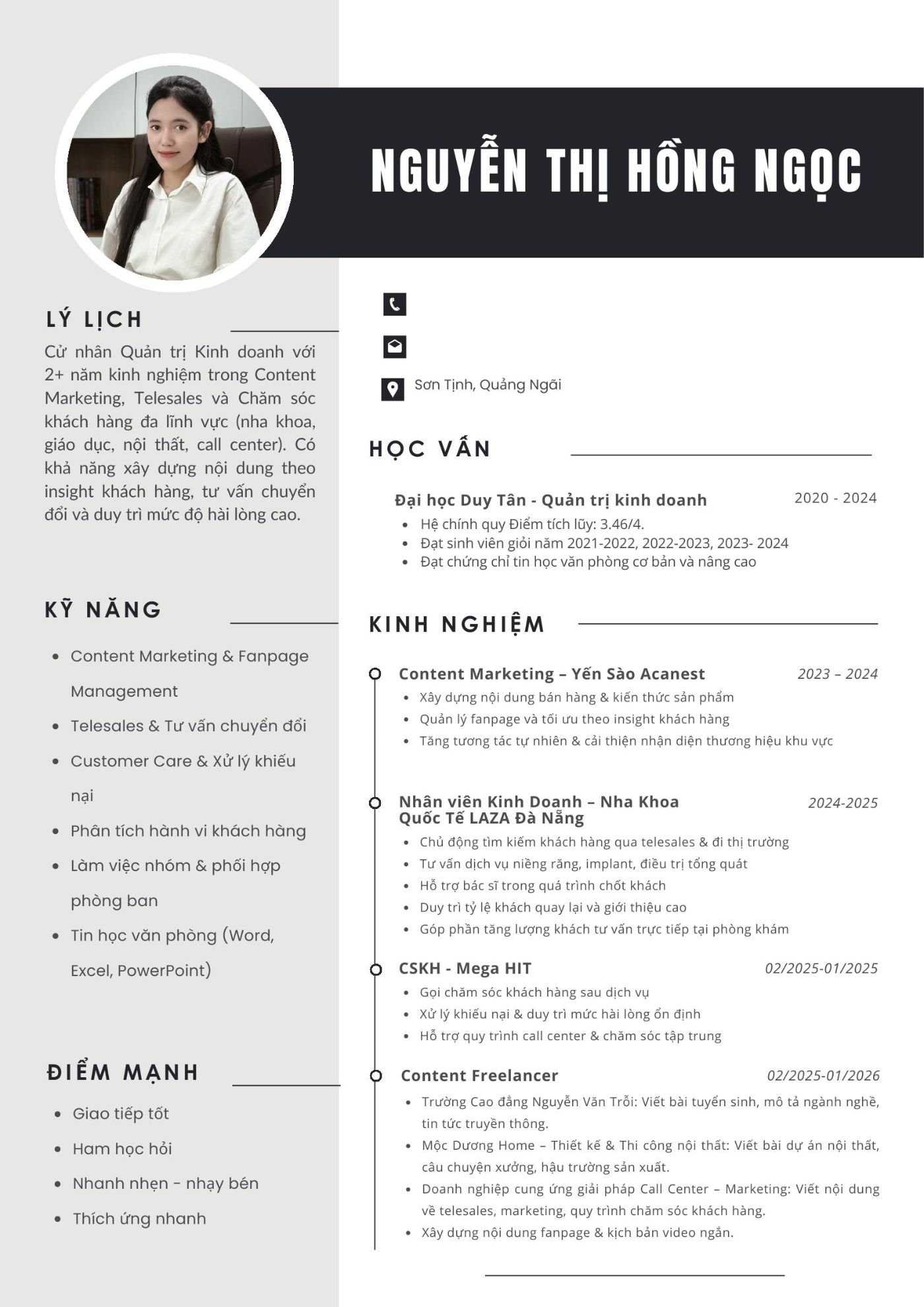 CV ứng viên