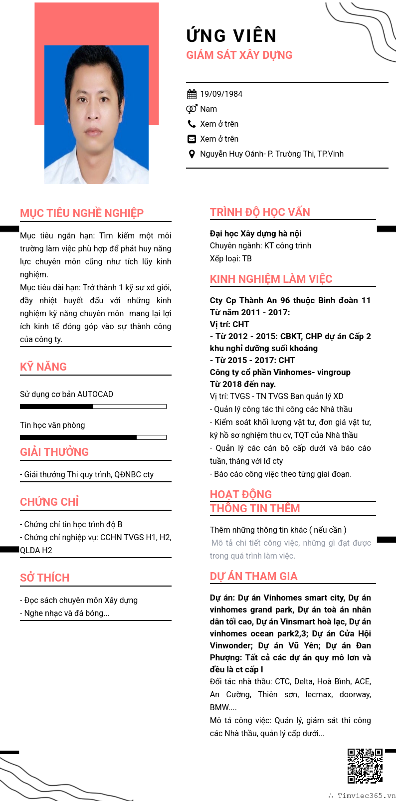 CV ứng viên