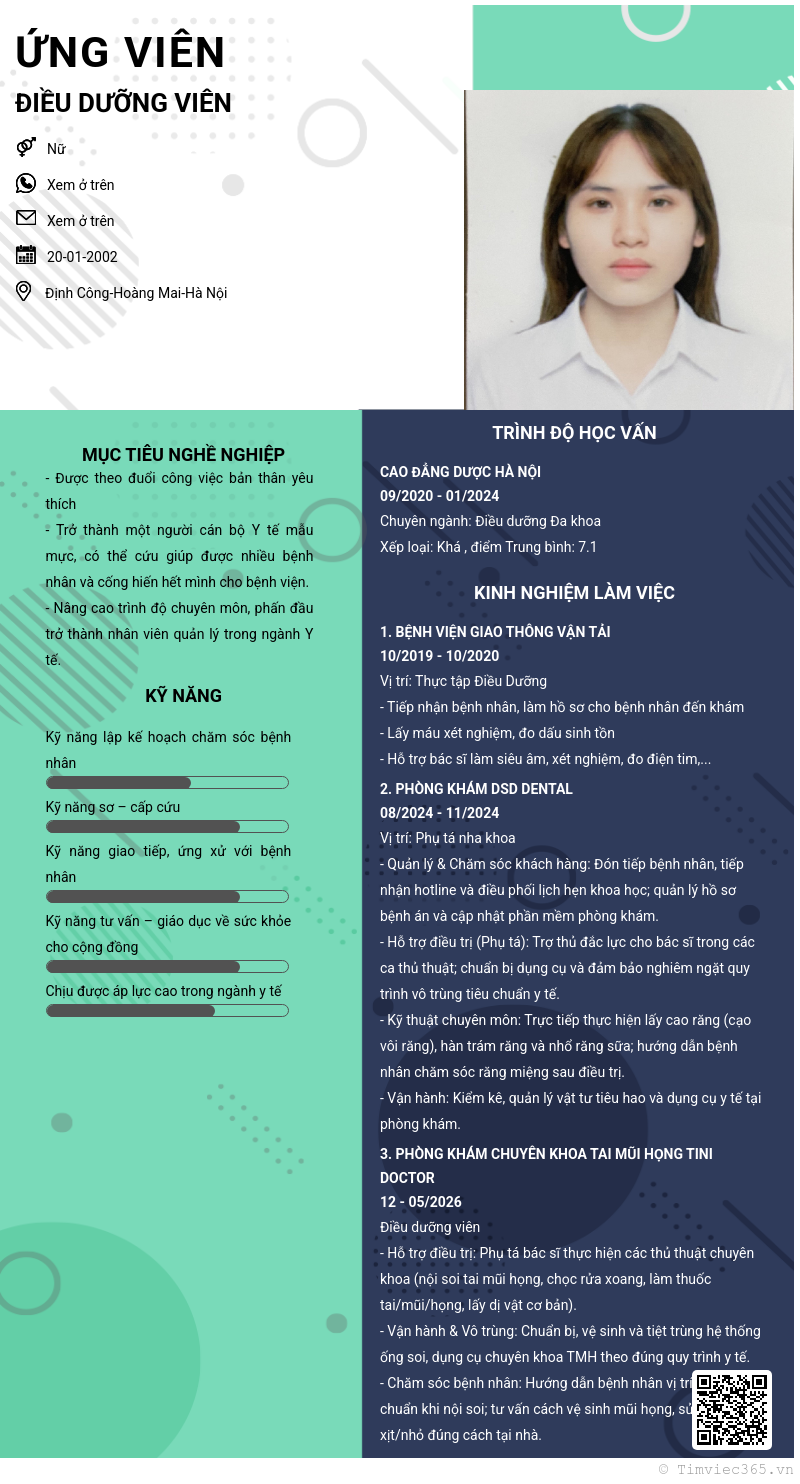 CV ứng viên