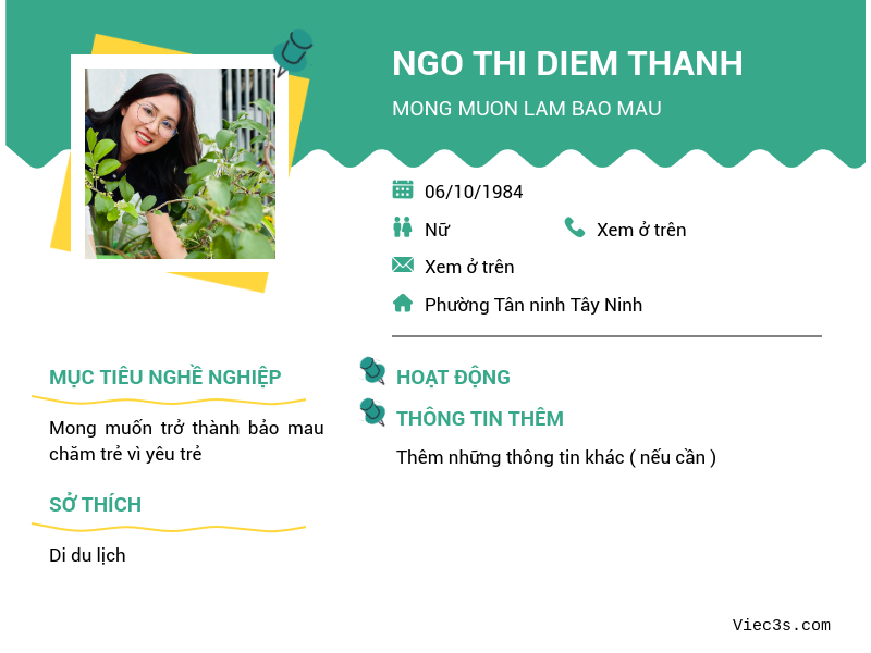 CV ứng viên