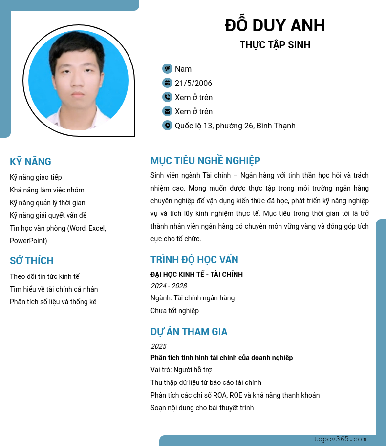 CV ứng viên