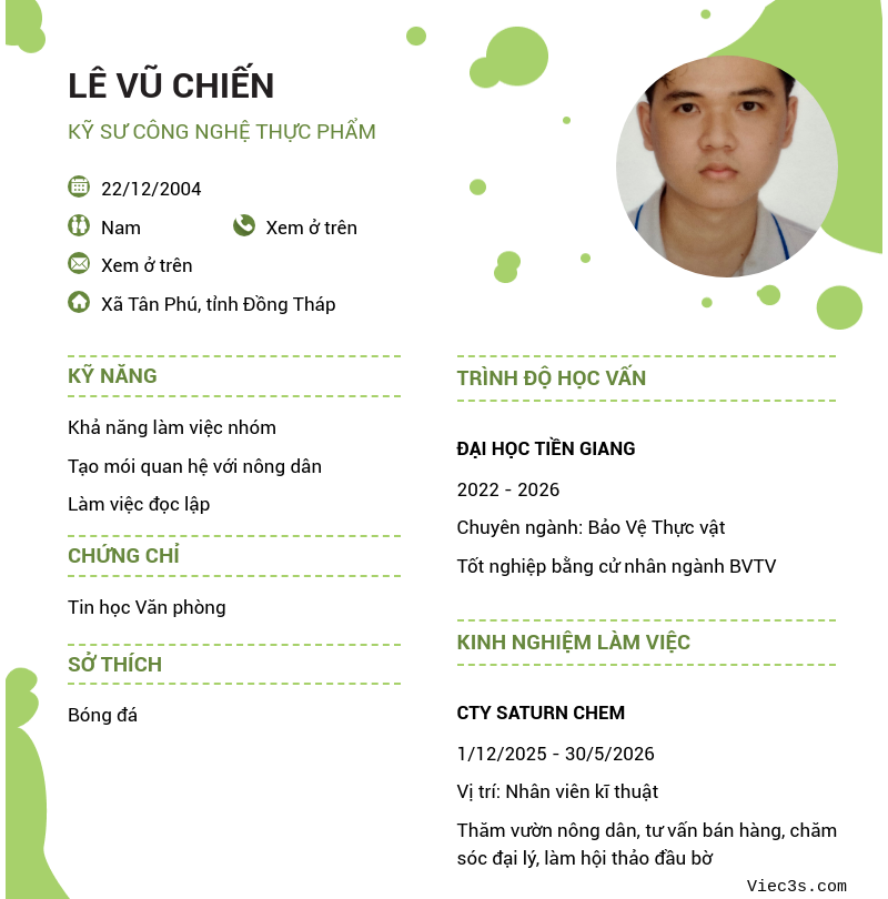 CV ứng viên